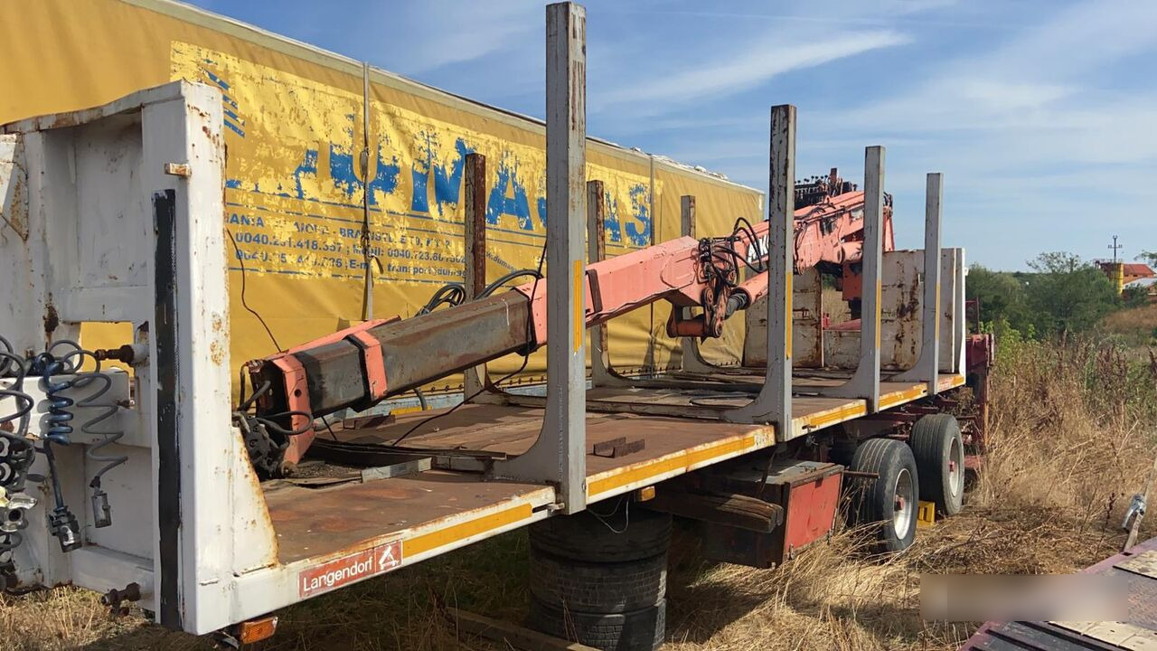 Schwarzmüller Atlas hlk 330 7 tone + graifer + rotor - Semiremorcă transport busteni: Foto 1 Schwarzmüller Atlas hlk 330 7 tone + graifer + rotor - Semiremorcă transport busteni: Foto 1