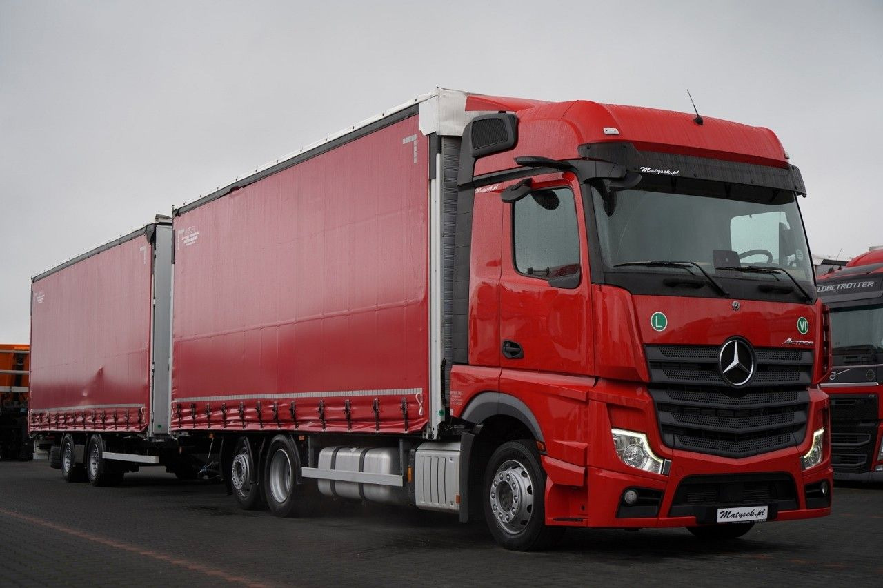 Mercedes-Benz ACTROS 2545 / ZESTAW TANDEM 120 M3 / PRZEJAZDOWY - Camion cu prelată: Foto 4 Mercedes-Benz ACTROS 2545 / ZESTAW TANDEM 120 M3 / PRZEJAZDOWY - Camion cu prelată: Foto 4