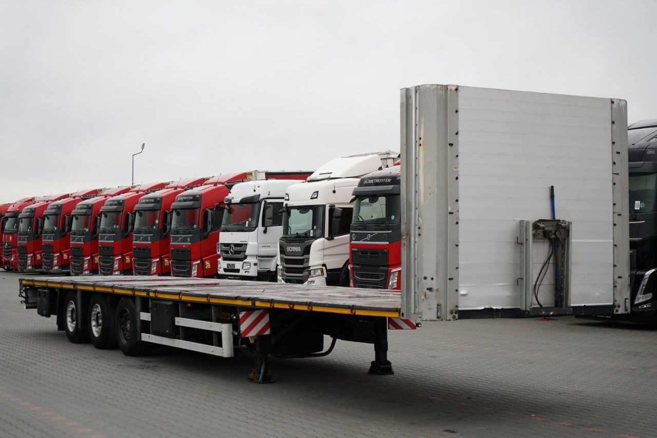 ZASŁAW PLATFORMA NISKOPODWOZIOWA + HAKI PODKONTENERY - Semiremorcă platformă: Foto 2 ZASŁAW PLATFORMA NISKOPODWOZIOWA + HAKI PODKONTENERY - Semiremorcă platformă: Foto 2