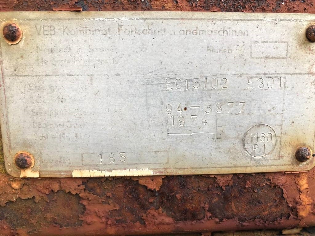 Fortschritt For Parts E 301 - Tocător resturi vegetale/ Mulcer: Foto 4 Fortschritt For Parts E 301 - Tocător resturi vegetale/ Mulcer: Foto 4