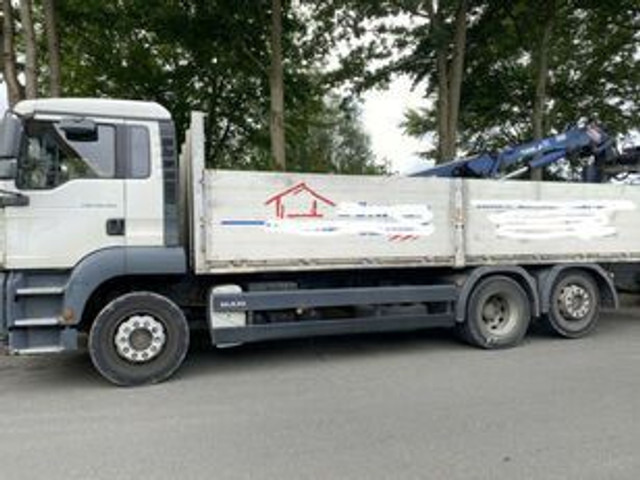 MAN 26.320 Pritsche mit Kran Tirre 170 - Camion platformă, Camion cu macara: Foto 1 MAN 26.320 Pritsche mit Kran Tirre 170 - Camion platformă, Camion cu macara: Foto 1