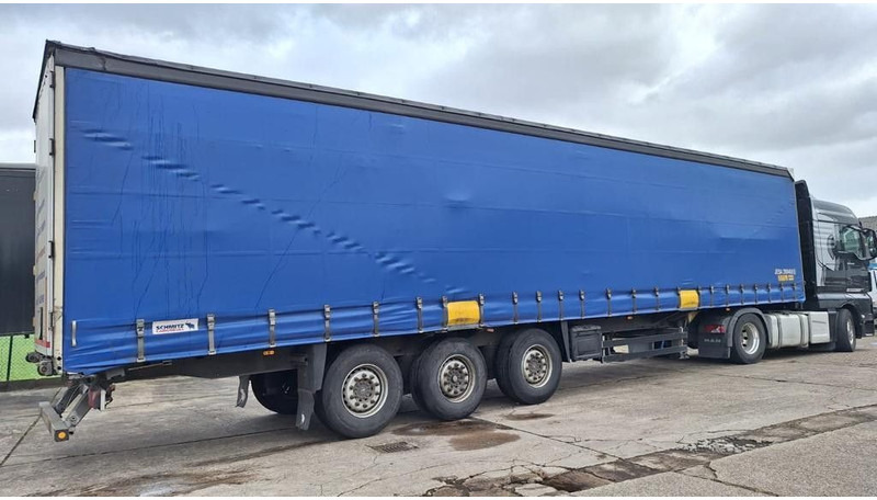 Schmitz Cargobull Pritsche Plane Bahn,Steckrungen - Semiremorcă prelată: Foto 1 Schmitz Cargobull Pritsche Plane Bahn,Steckrungen - Semiremorcă prelată: Foto 1