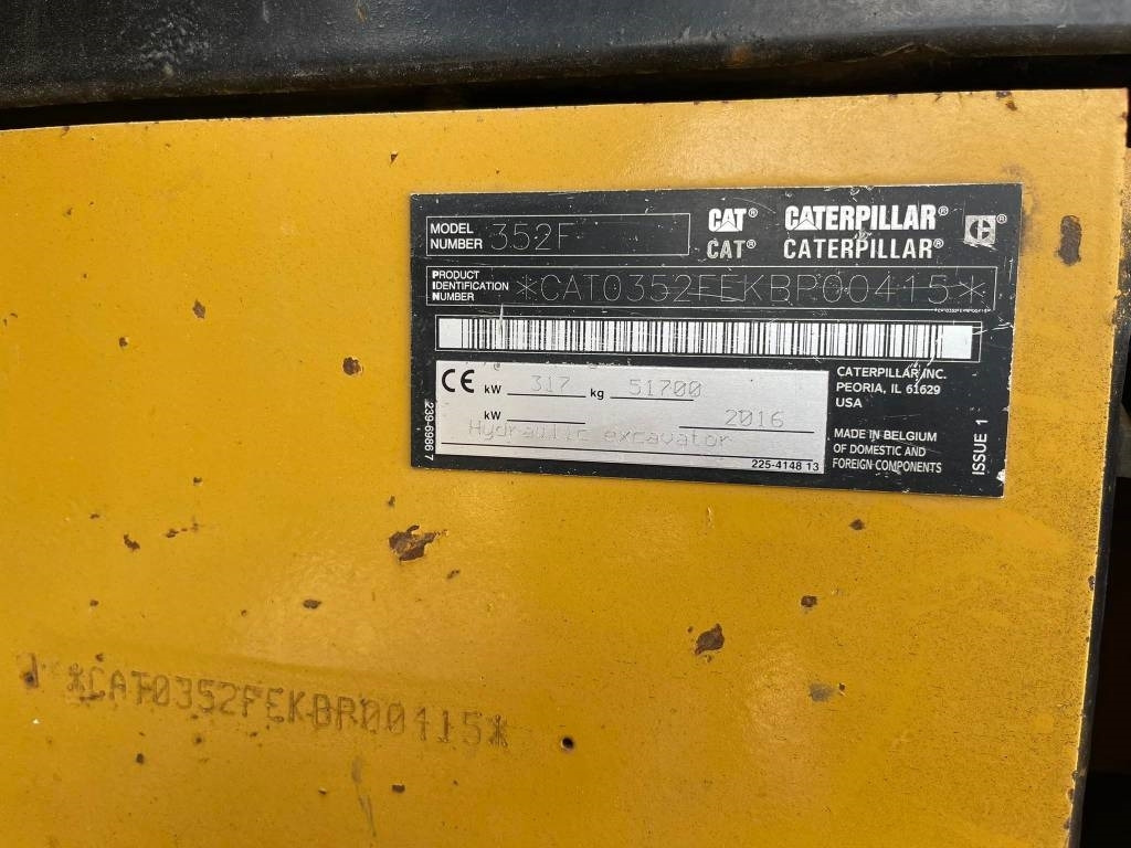 Excavator pe şenile CAT 352FL: Foto 17