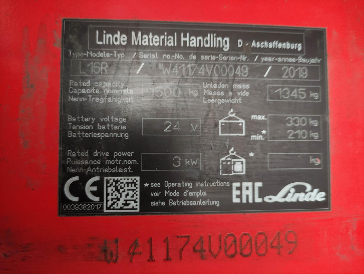 Transpalet la mare înălţime Linde L16 R: Foto 6 Transpalet la mare înălţime Linde L16 R: Foto 6
