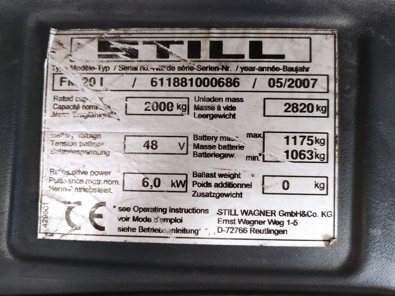 Stivuitor cu catarg retractabil Still FM20: Foto 7