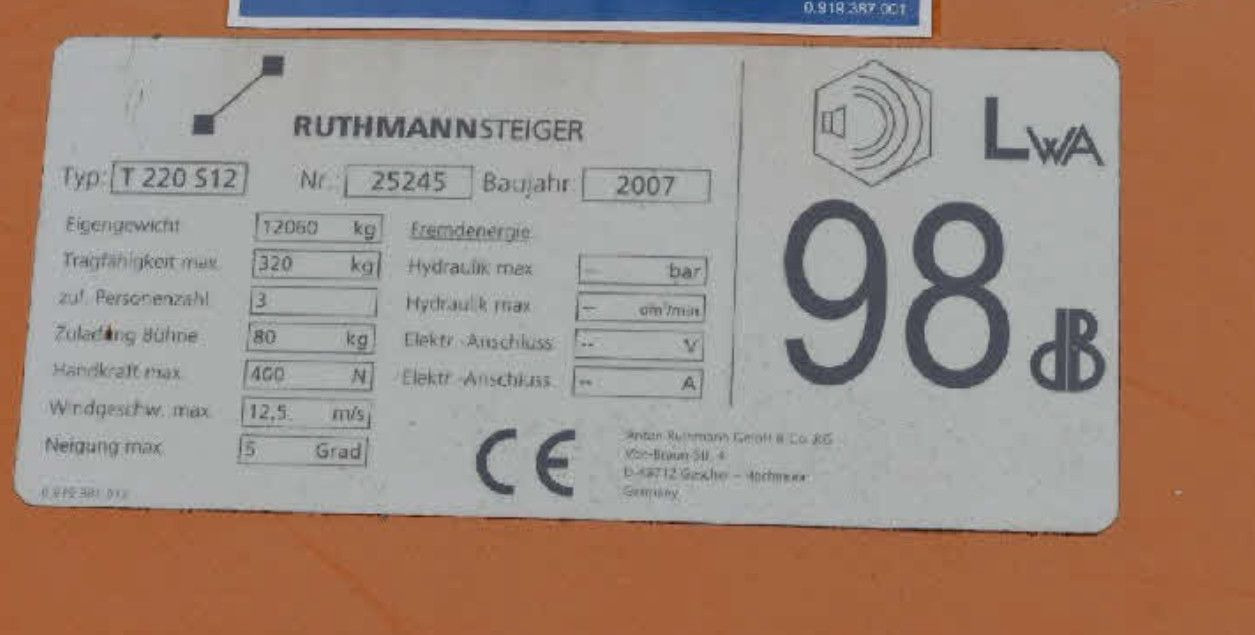 Mercedes-Benz ATEGO 4X4 1324 Hub Steiger Ruthmann T220 - Camion cu nacela: Foto 3 Mercedes-Benz ATEGO 4X4 1324 Hub Steiger Ruthmann T220 - Camion cu nacela: Foto 3
