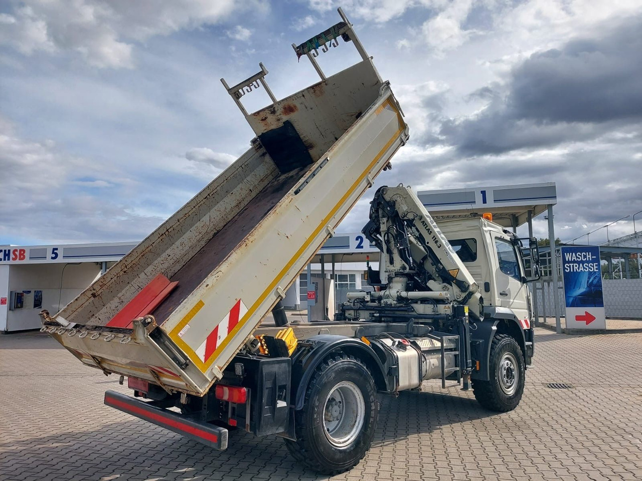 Mercedes-Benz Atego / 1324 MEILLER 4X4 KRAN ATLAS 116.3 Kipper - Camion basculantă, Camion cu macara: Foto 5 Mercedes-Benz Atego / 1324 MEILLER 4X4 KRAN ATLAS 116.3 Kipper - Camion basculantă, Camion cu macara: Foto 5