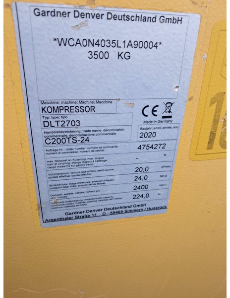 Compair C200 TS - 24 - Compresor de aer: Foto 2 Compair C200 TS - 24 - Compresor de aer: Foto 2