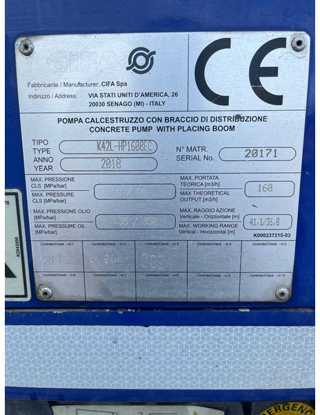 Volvo FMX K-series 42 L - Pompă de beton staționară: Foto 4 Volvo FMX K-series 42 L - Pompă de beton staționară: Foto 4