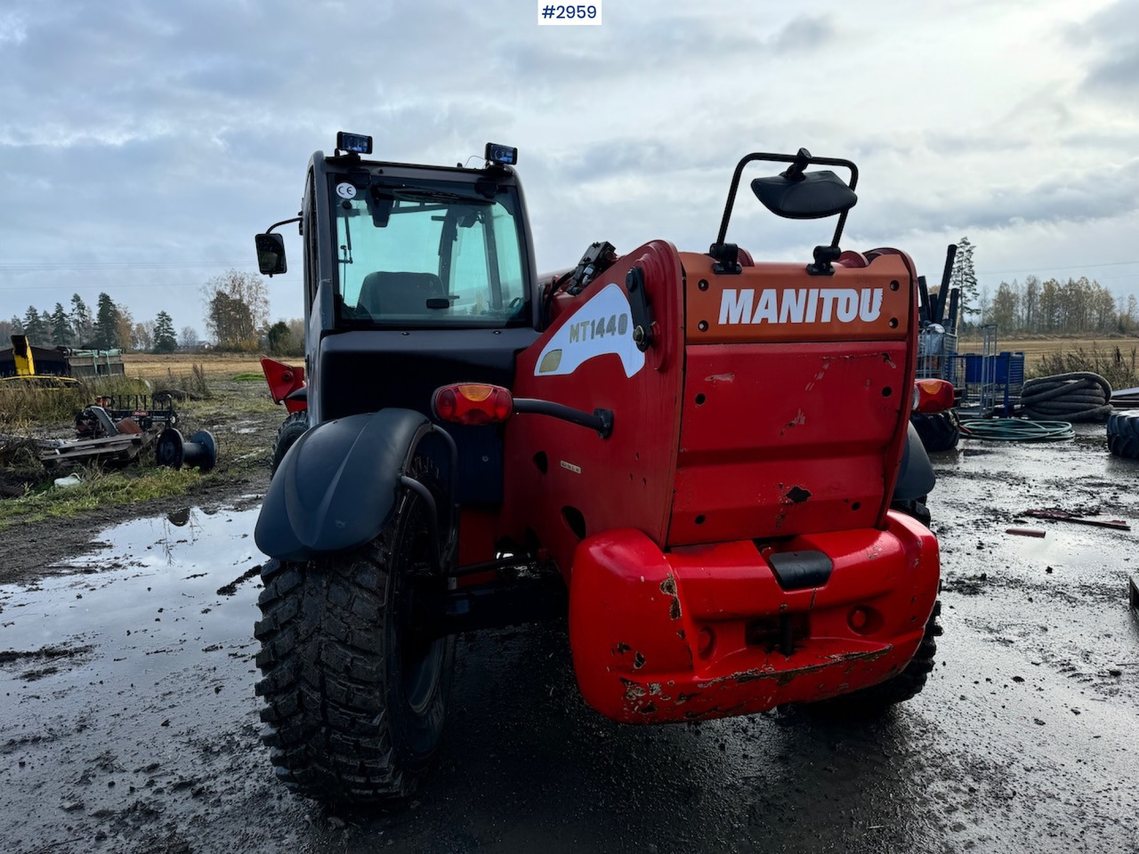 Stivuitor telescopic 2009 Manitou MT 1440 Telescopic truck w/ Bucket, Pallet forks and Lifting jib: Foto 12 Stivuitor telescopic 2009 Manitou MT 1440 Telescopic truck w/ Bucket, Pallet forks and Lifting jib: Foto 12