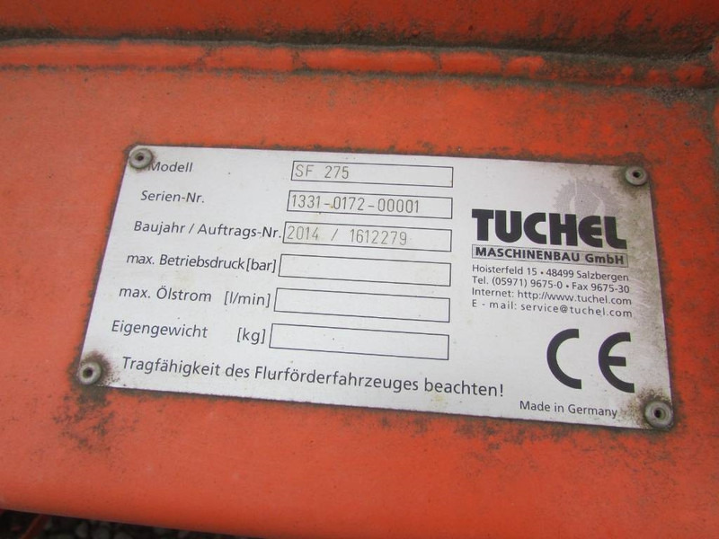 Tuchel SF 275 Schneeschild / 3.300 EUR / Top Zustand - Plug zapada pentru Utilaje constructii: Foto 5 Tuchel SF 275 Schneeschild / 3.300 EUR / Top Zustand - Plug zapada pentru Utilaje constructii: Foto 5