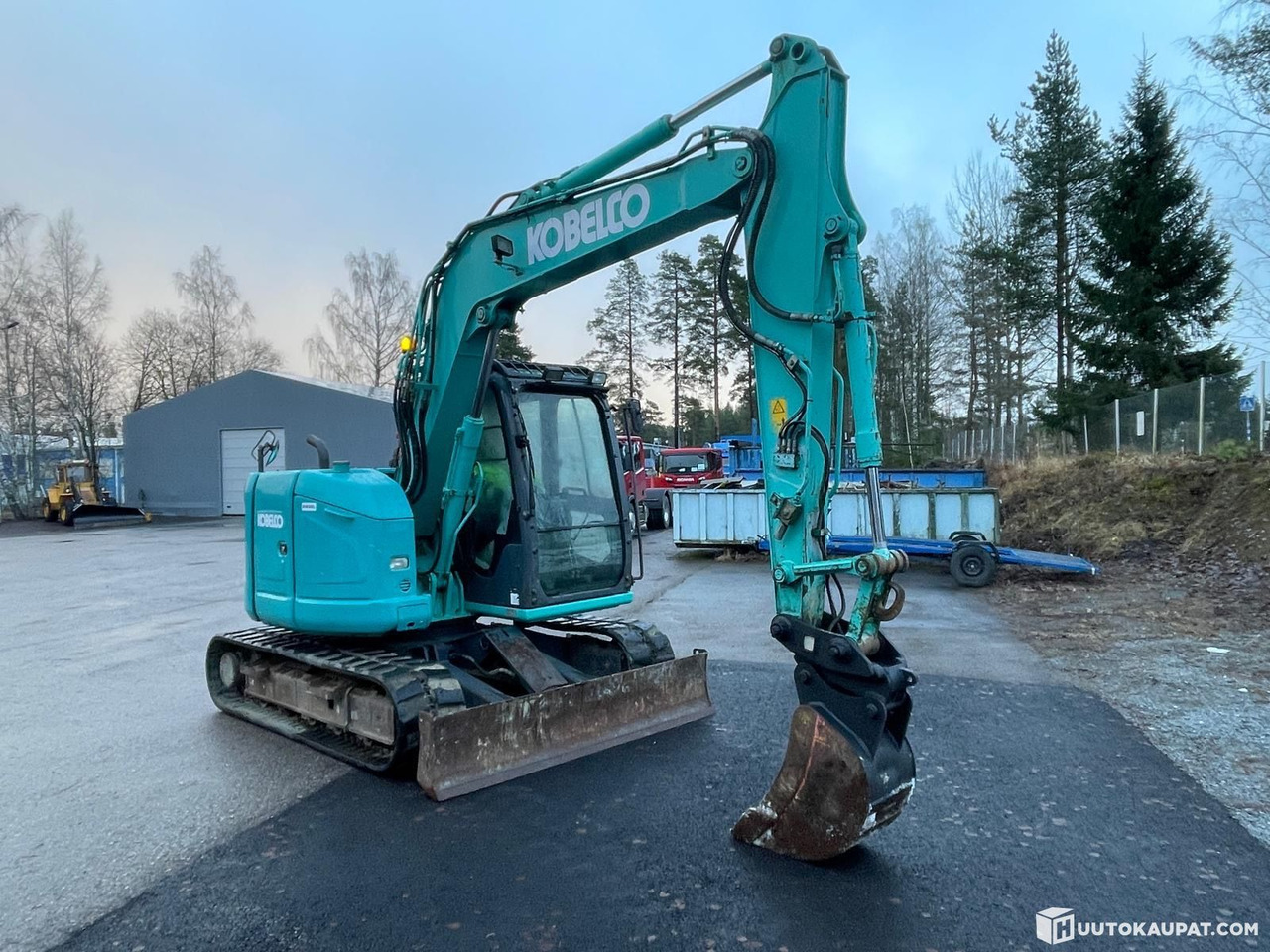 Kobelco SK75SR-3E, 8-tonne excavator with mono boom, 2014, Ylöjärvi - Mini excavator: Foto 3 Kobelco SK75SR-3E, 8-tonne excavator with mono boom, 2014, Ylöjärvi - Mini excavator: Foto 3