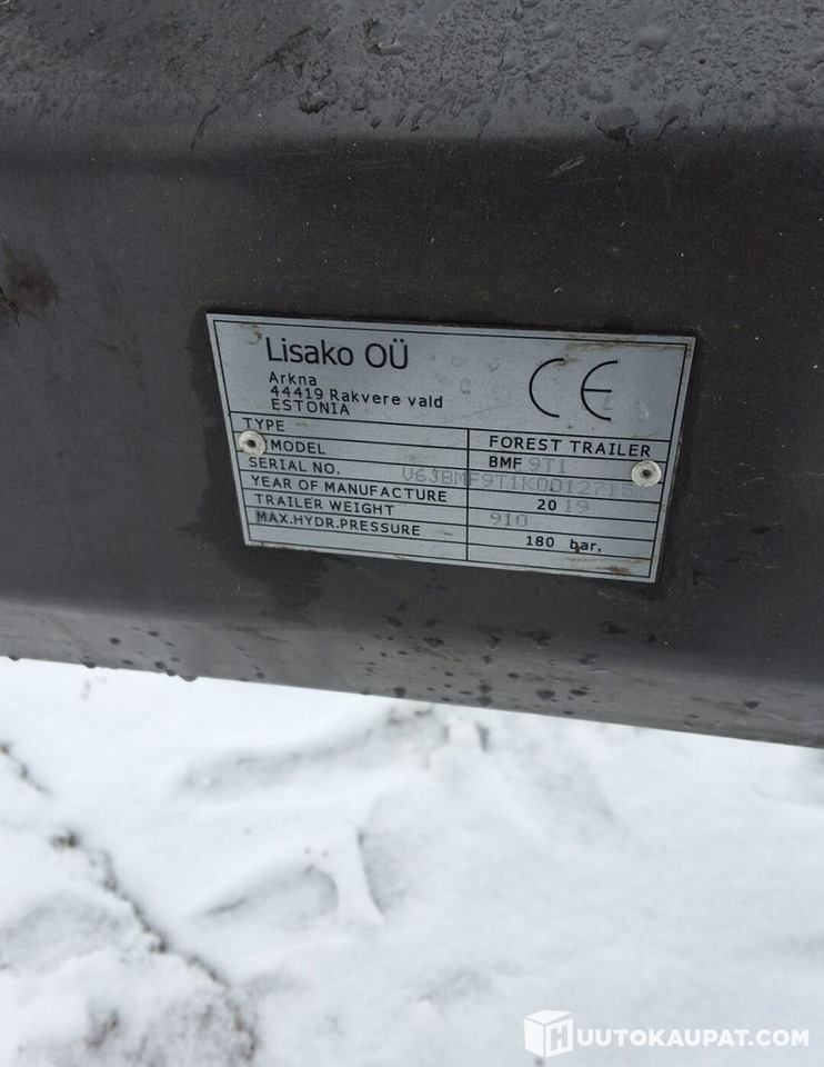 Tractor agricol Valmet 6800 + PMF 850 crane + trailer BMF 9T, Leppävirta: Foto 9 Tractor agricol Valmet 6800 + PMF 850 crane + trailer BMF 9T, Leppävirta: Foto 9