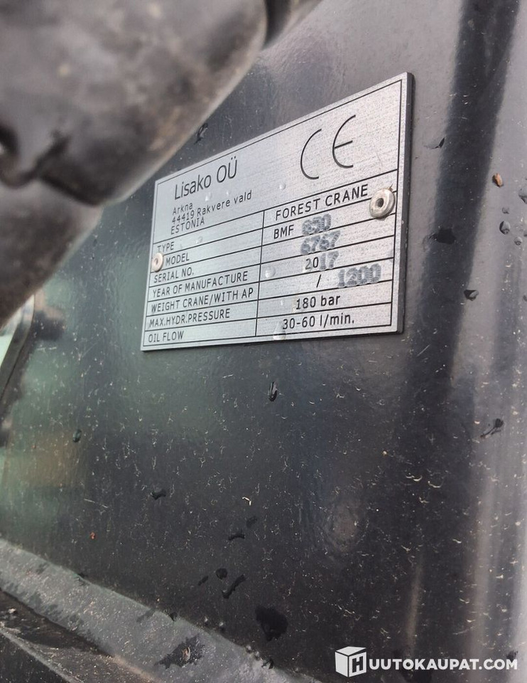 Tractor agricol Valmet 6800 + PMF 850 crane + trailer BMF 9T, Leppävirta: Foto 12 Tractor agricol Valmet 6800 + PMF 850 crane + trailer BMF 9T, Leppävirta: Foto 12