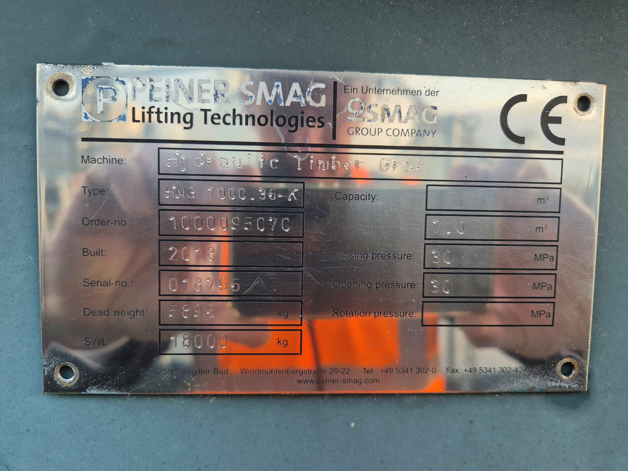 Peiner SMAG HHG.34-K - Graifer pentru Echipament portuar: Foto 2 Peiner SMAG HHG.34-K - Graifer pentru Echipament portuar: Foto 2