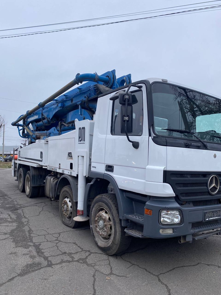 PUTZMEISTER Putzmeister on chassis Mercedes-Benz Actros Putzmeister 42m concrete pump - Autopompă de beton: Foto 1 PUTZMEISTER Putzmeister on chassis Mercedes-Benz Actros Putzmeister 42m concrete pump - Autopompă de beton: Foto 1