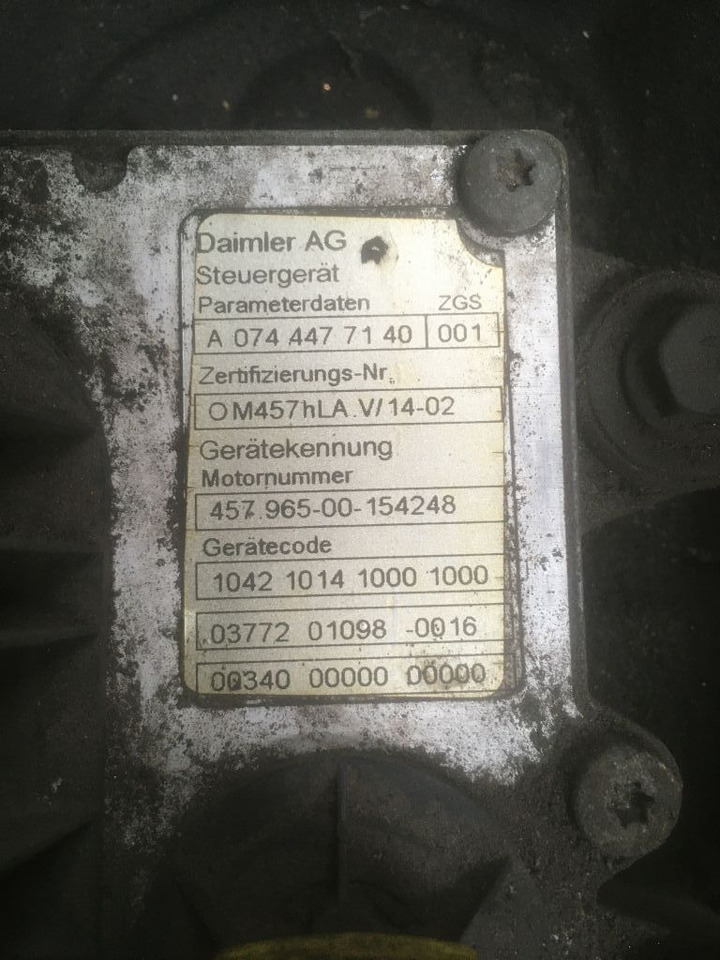 Mercedes-Benz Mercedes Motor OM 457 HLA 457HLA Euro 5 Citaro LE Bj. 2008 457.965 - Motor pentru Autobuz: Foto 4 Mercedes-Benz Mercedes Motor OM 457 HLA 457HLA Euro 5 Citaro LE Bj. 2008 457.965 - Motor pentru Autobuz: Foto 4