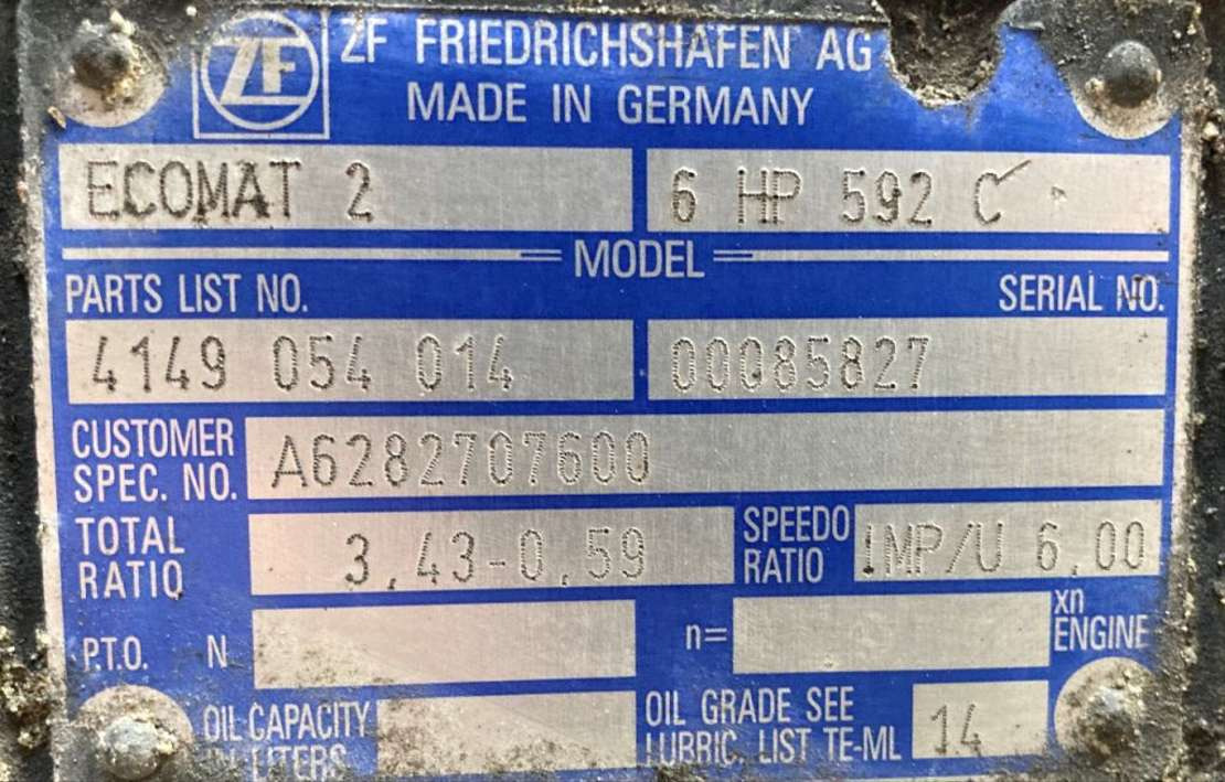 ZF Getriebe ZF 6HP 592C 6HP592C 4149054014 Mercedes Citaro Ecomat 2 - Cutie de viteze pentru Autobuz: Foto 2 ZF Getriebe ZF 6HP 592C 6HP592C 4149054014 Mercedes Citaro Ecomat 2 - Cutie de viteze pentru Autobuz: Foto 2