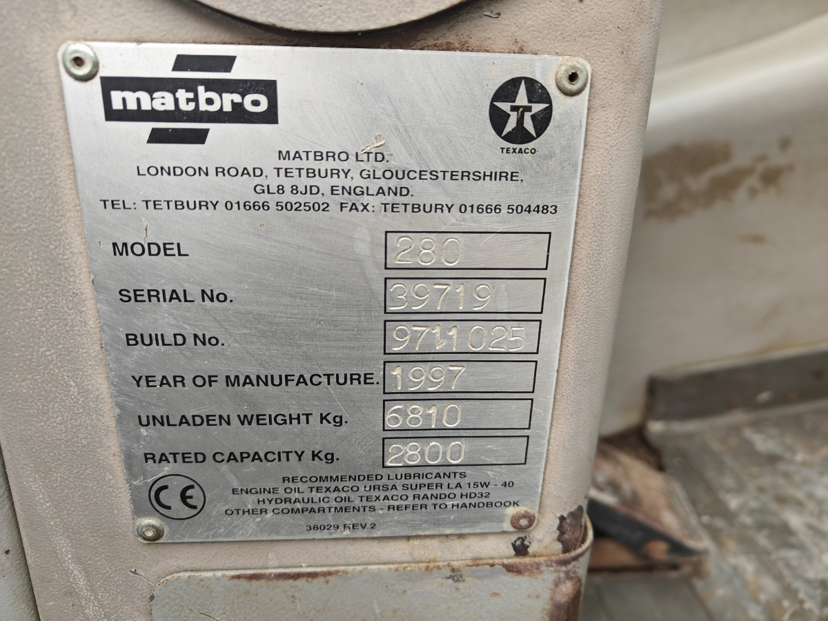 Stivuitor telescopic MATBRO 280: Foto 18 Stivuitor telescopic MATBRO 280: Foto 18