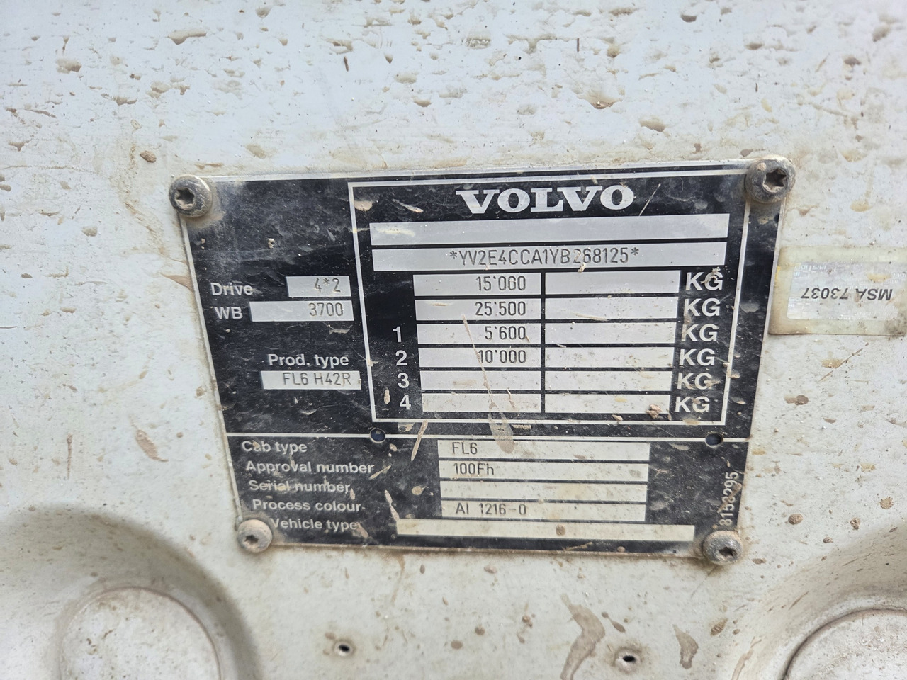 Camion container de gunoi VOLVO FL6 - 250 chain container system telescop: Foto 12