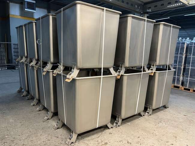 NEW Stainless steel container - Utilaj pentru industria alimentara: Foto 1 NEW Stainless steel container - Utilaj pentru industria alimentara: Foto 1