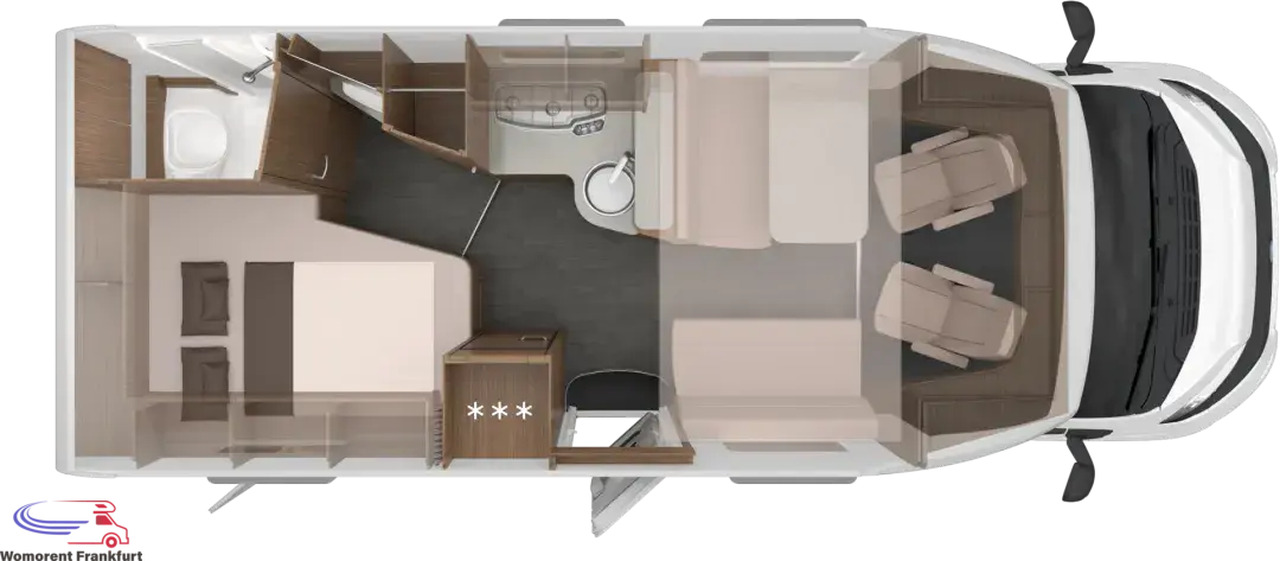Wohnmobil Knaus L!VE WAVE 650 MF - Autorulotă semi-integrată: Foto 3 Wohnmobil Knaus L!VE WAVE 650 MF - Autorulotă semi-integrată: Foto 3