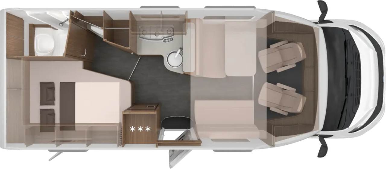 Wohnmobil Knaus L!VE WAVE 650 MF - Autorulotă semi-integrată: Foto 2 Wohnmobil Knaus L!VE WAVE 650 MF - Autorulotă semi-integrată: Foto 2