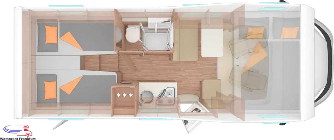 Wohnmobil Weinsberg CaraHome 650 MEG - Autorulotă alkov: Foto 2 Wohnmobil Weinsberg CaraHome 650 MEG - Autorulotă alkov: Foto 2