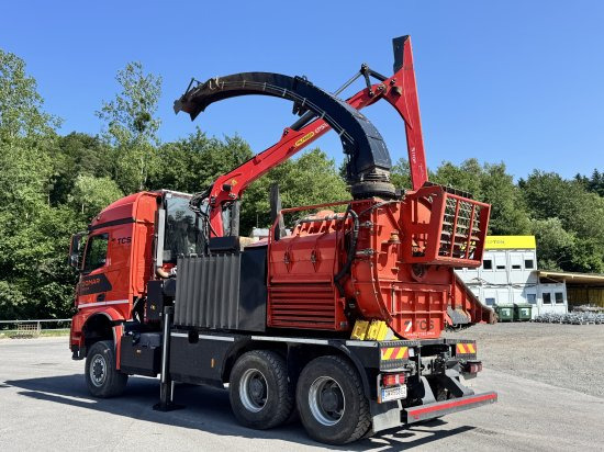 Mercedes-Benz ACTROS 6x4 DONAR 5810K ? Hack-LKW / Mobilhacker | TCS Umwelttechnik - Camion, Tocător de lemne: Foto 3 Mercedes-Benz ACTROS 6x4 DONAR 5810K ? Hack-LKW / Mobilhacker | TCS Umwelttechnik - Camion, Tocător de lemne: Foto 3