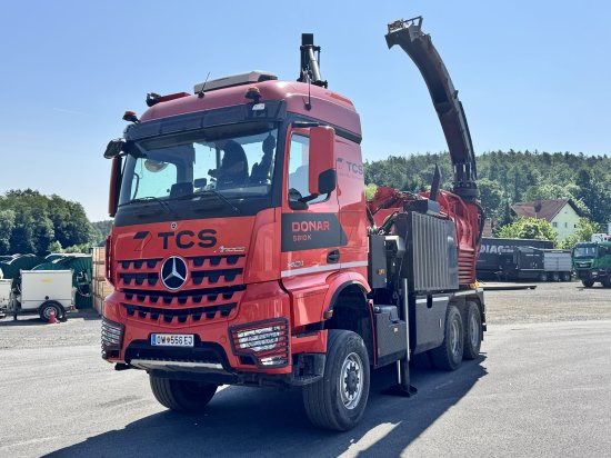 Mercedes-Benz ACTROS 6x4 DONAR 5810K ? Hack-LKW / Mobilhacker | TCS Umwelttechnik - Camion, Tocător de lemne: Foto 1 Mercedes-Benz ACTROS 6x4 DONAR 5810K ? Hack-LKW / Mobilhacker | TCS Umwelttechnik - Camion, Tocător de lemne: Foto 1