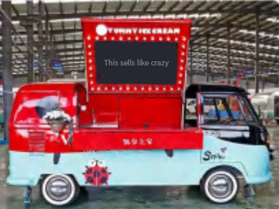 Deli Star Trailer Retro Minivan Fliptop 4300 Electric - EU standards - Rulota comerciala: Foto 2 Deli Star Trailer Retro Minivan Fliptop 4300 Electric - EU standards - Rulota comerciala: Foto 2