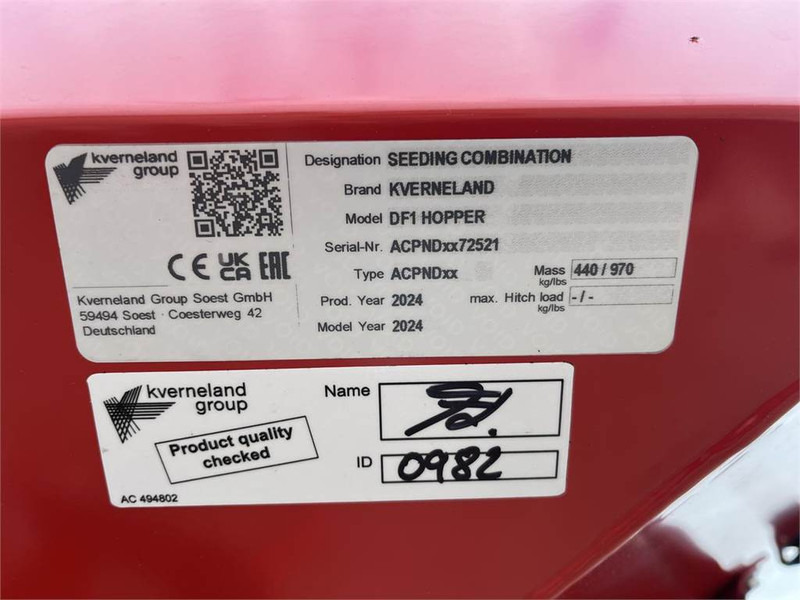 Kverneland DF1 ELDOS - Semănătoare: Foto 4 Kverneland DF1 ELDOS - Semănătoare: Foto 4