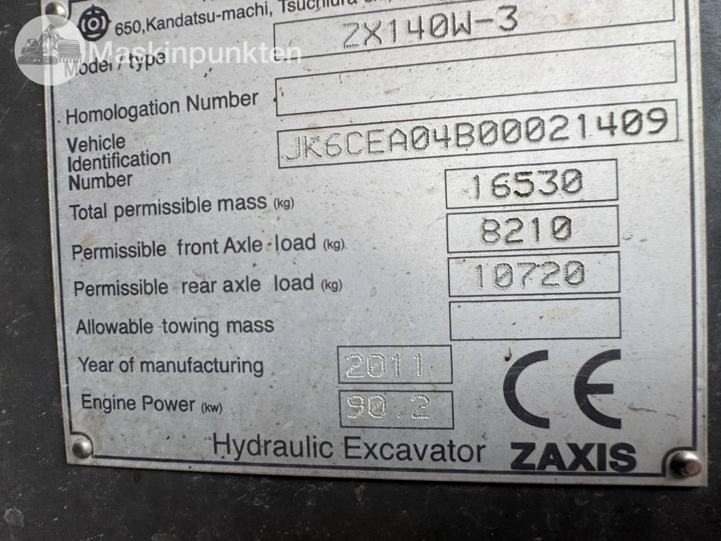 Hitachi ZX 140 W-3  în leasing Hitachi ZX 140 W-3: Foto 21