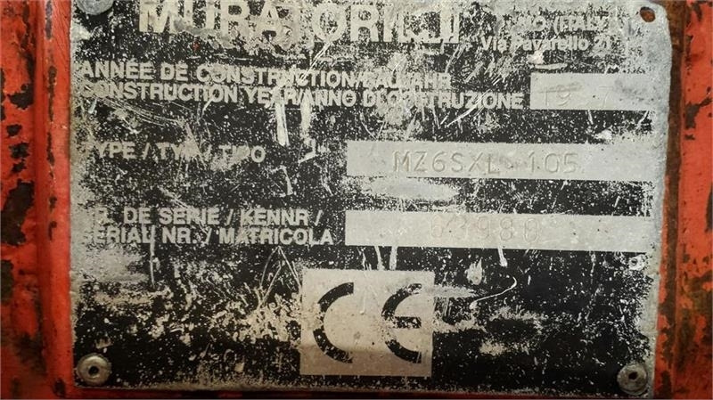 Muratori MZ6SXL 105 - Maşina comunala: Foto 5 Muratori MZ6SXL 105 - Maşina comunala: Foto 5