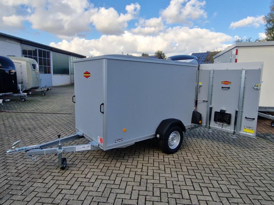 Böckmann,Kofferanhänger KT2513 F Tür-Rampe,750kg - Remorcă furgon: Foto 1 Böckmann,Kofferanhänger KT2513 F Tür-Rampe,750kg - Remorcă furgon: Foto 1