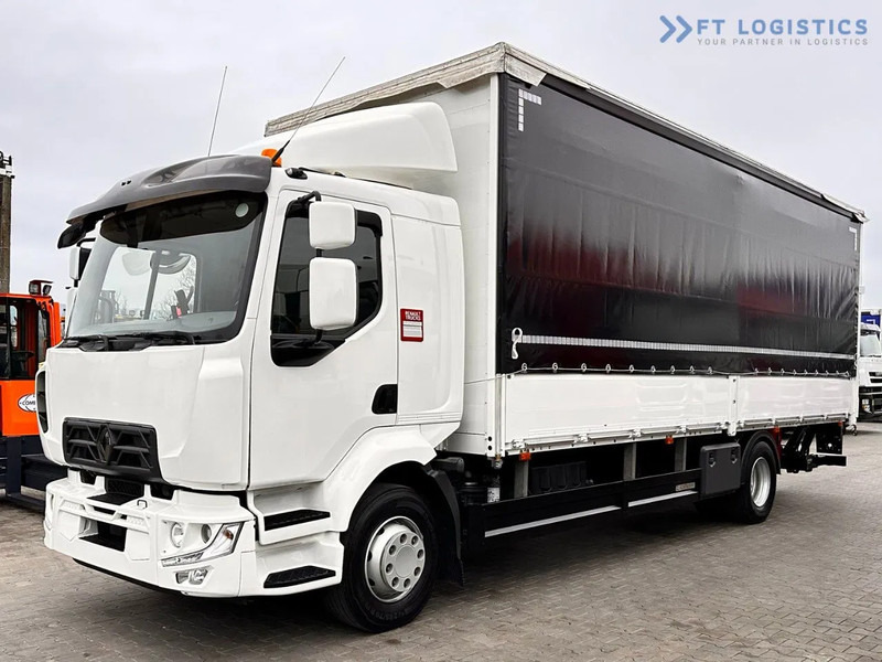 Renault Midlum 250 Renault D 250 / AUTOMATIC / 4X2 / 18 PALLETS / TAIL LIFT / SIDE BOARDS / curtainsider truck - Camion cu prelată: Foto 1 Renault Midlum 250 Renault D 250 / AUTOMATIC / 4X2 / 18 PALLETS / TAIL LIFT / SIDE BOARDS / curtainsider truck - Camion cu prelată: Foto 1