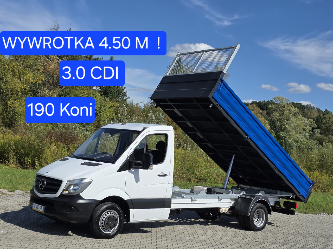 MERCEDES-BENZ Sprinter 419 CDI Wywrotka 4.50 M ! Kiper 3-Stronny ! Klima ! 3.0 CDI * 190 Km ! - Autoutilitară basculantă: Foto 1 MERCEDES-BENZ Sprinter 419 CDI Wywrotka 4.50 M ! Kiper 3-Stronny ! Klima ! 3.0 CDI * 190 Km ! - Autoutilitară basculantă: Foto 1