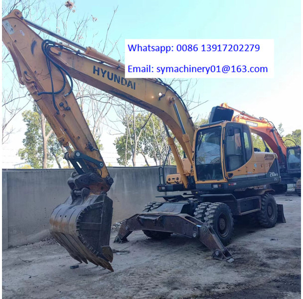Hyundai R210W - Excavator pe roţi: Foto 2 Hyundai R210W - Excavator pe roţi: Foto 2