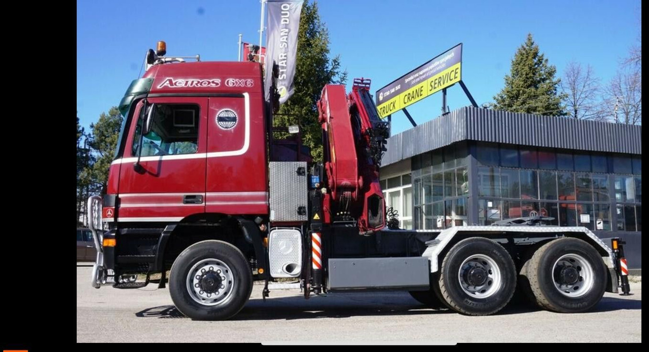 Mercedes-Benz ACTROS 3348 Kran HMF3720K4 Fly-Jip Fun k Klima - Camion cu macara: Foto 3 Mercedes-Benz ACTROS 3348 Kran HMF3720K4 Fly-Jip Fun k Klima - Camion cu macara: Foto 3