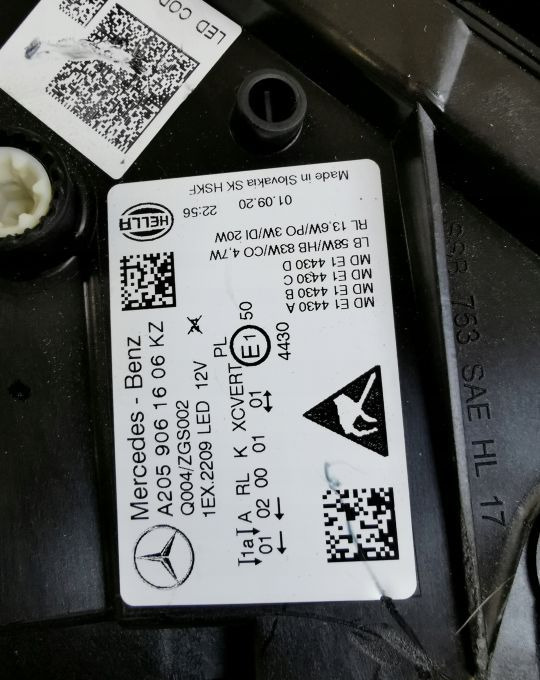LAMPA PRZÓD MERCEDES C KLASA A 205 9061606 LIFT - Far: Foto 5 LAMPA PRZÓD MERCEDES C KLASA A 205 9061606 LIFT - Far: Foto 5