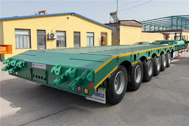 TITAN 6 Axle 80 Ton Low Loader Semi Trailer for Sale In Zambia - Semiremorcă transport agabaritic: Foto 4 TITAN 6 Axle 80 Ton Low Loader Semi Trailer for Sale In Zambia - Semiremorcă transport agabaritic: Foto 4