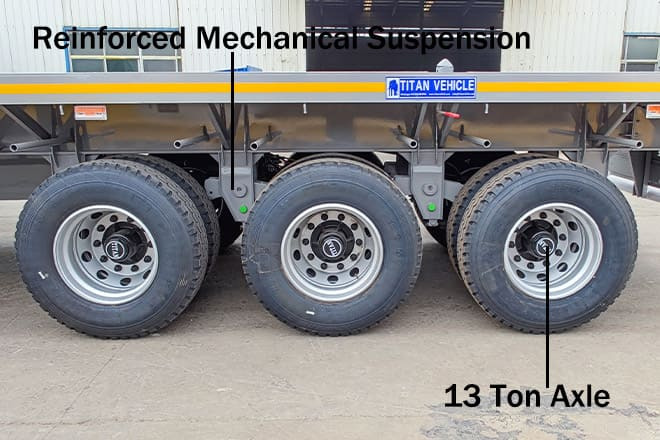 TITAN Tri Axle 40Ft Flatbed Trailer Price for Sale in Sierra Leone - Semiremorcă platformă: Foto 3 TITAN Tri Axle 40Ft Flatbed Trailer Price for Sale in Sierra Leone - Semiremorcă platformă: Foto 3