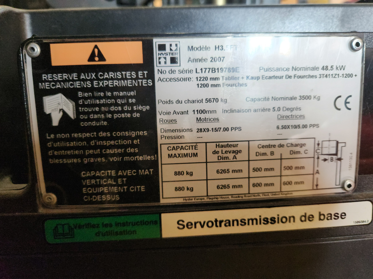 HYSTER H3.5FT - Stivuitor diesel: Foto 2 HYSTER H3.5FT - Stivuitor diesel: Foto 2