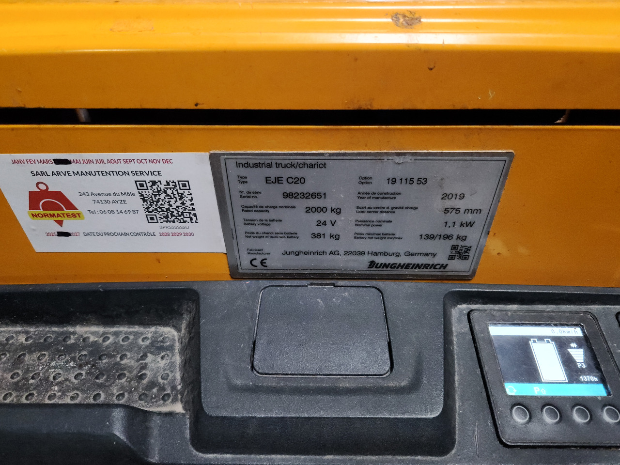 JUNGHEINRICH EJEC20 - Transpalet manual: Foto 1 JUNGHEINRICH EJEC20 - Transpalet manual: Foto 1