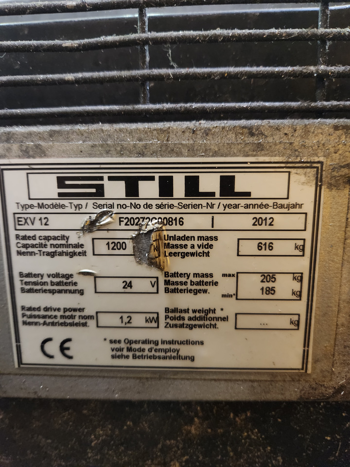 STILL EXV12 - Transpalet la mare înălţime: Foto 4 STILL EXV12 - Transpalet la mare înălţime: Foto 4