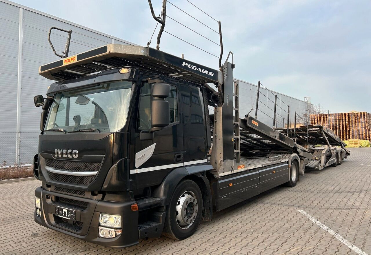 IVECO Stralis 460 + car transporter trailer - Camion transport auto: Foto 1 IVECO Stralis 460 + car transporter trailer - Camion transport auto: Foto 1