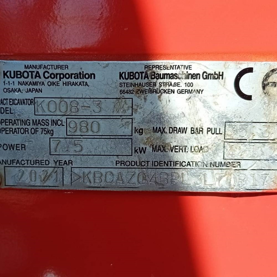 Kubota K 008-3  în leasing Kubota K 008-3: Foto 10