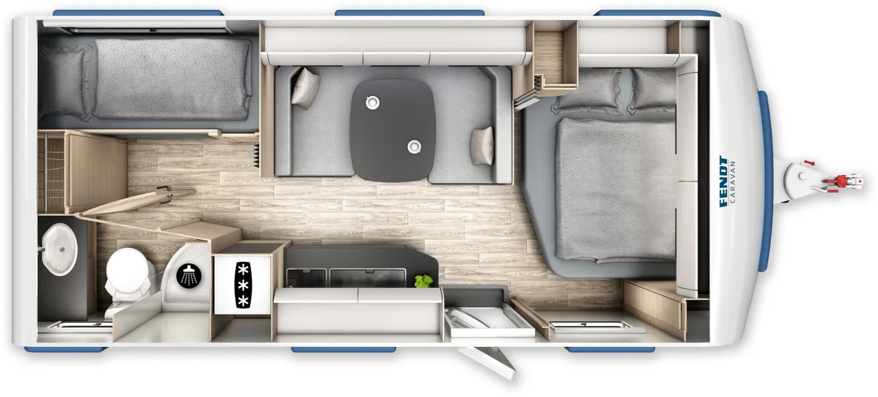 Wohnwagen Fendt Apero Activ 560 SKM neues Modell - Rulotă: Foto 2 Wohnwagen Fendt Apero Activ 560 SKM neues Modell - Rulotă: Foto 2