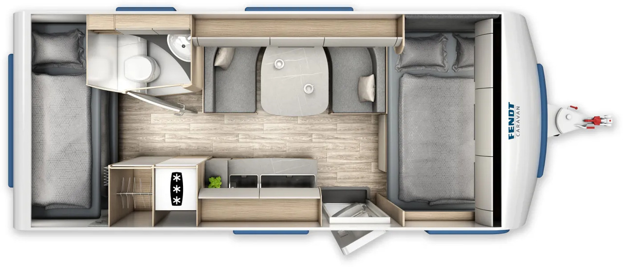 Wohnwagen Fendt Bianco Activ 515 SKF Neues Modell - Rulotă: Foto 2 Wohnwagen Fendt Bianco Activ 515 SKF Neues Modell - Rulotă: Foto 2