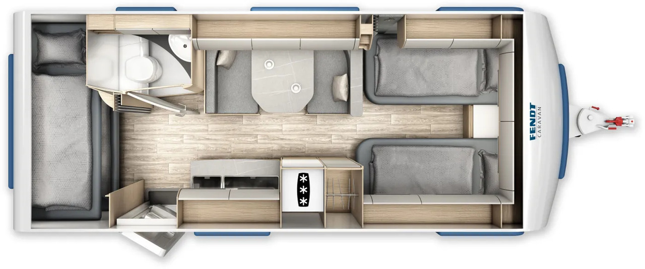 Wohnwagen Fendt Bianco Activ 550 KMG Modell 2026 - Rulotă: Foto 2 Wohnwagen Fendt Bianco Activ 550 KMG Modell 2026 - Rulotă: Foto 2